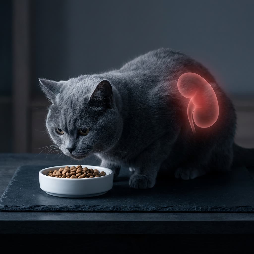 Chat gris et l'importance de la santé rénale féline
